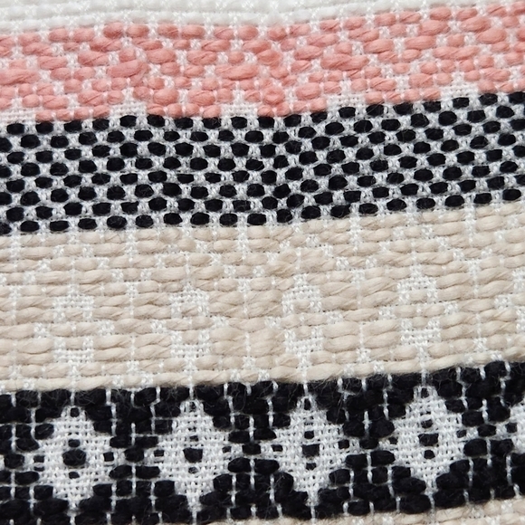 Size 4 Pencil Skirt knee-length Cotton blend Woven White Tan Black Pink LOFT - Picture 5 of 13